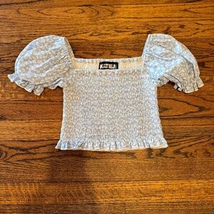 Katie J NYC Tween Marlee Print Top (Child L 12)